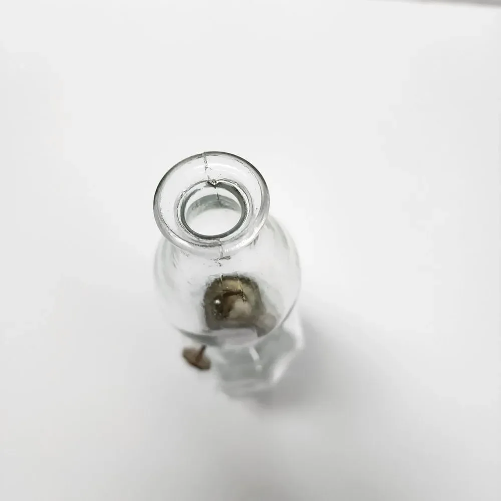 Vintage Miniature Clear Glass Oil Lamp Wexford By Anchor Hocking 6.5